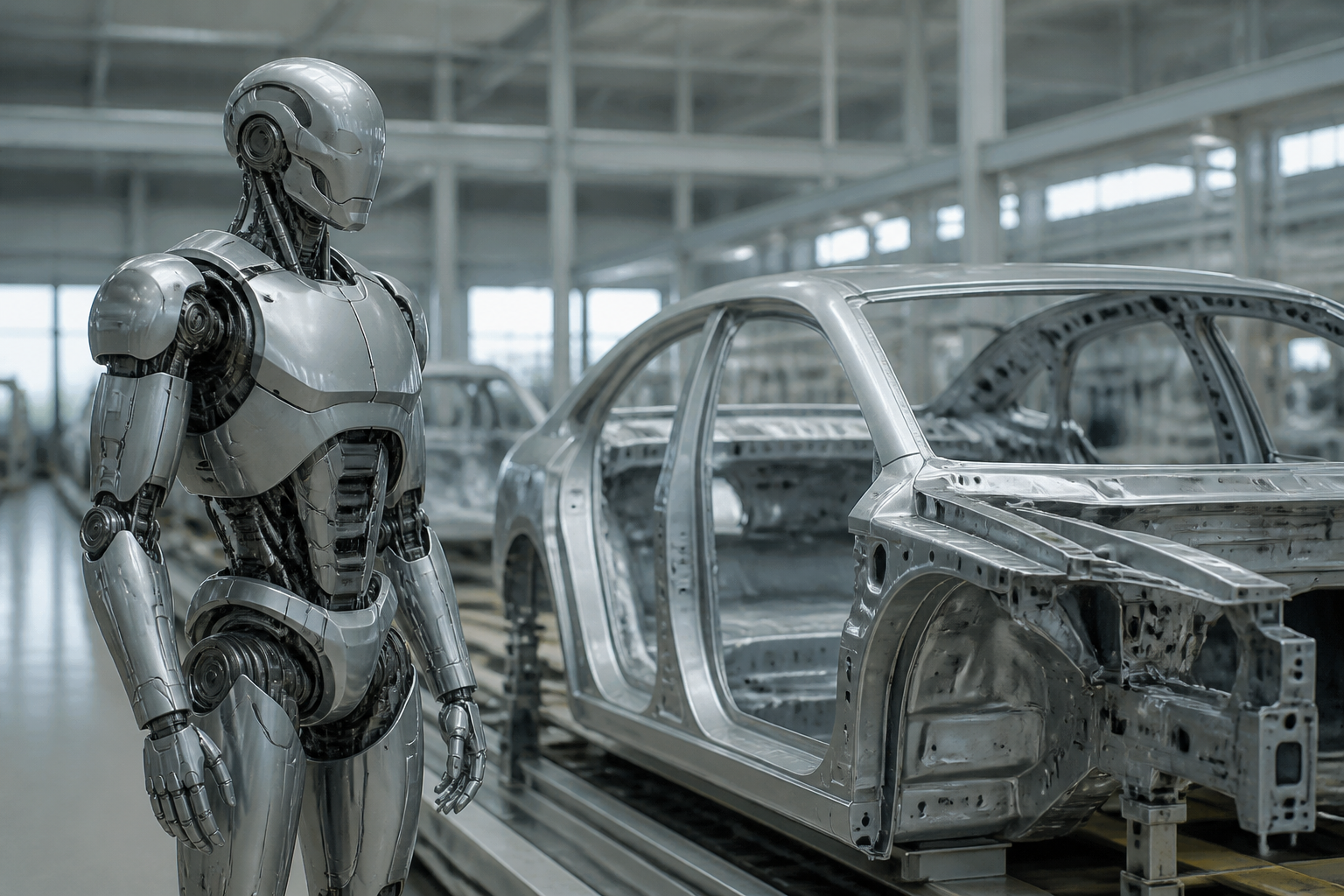 BMW Fabrikasında İnsansı Robotlar Üretim Hattında Göreve Başladı