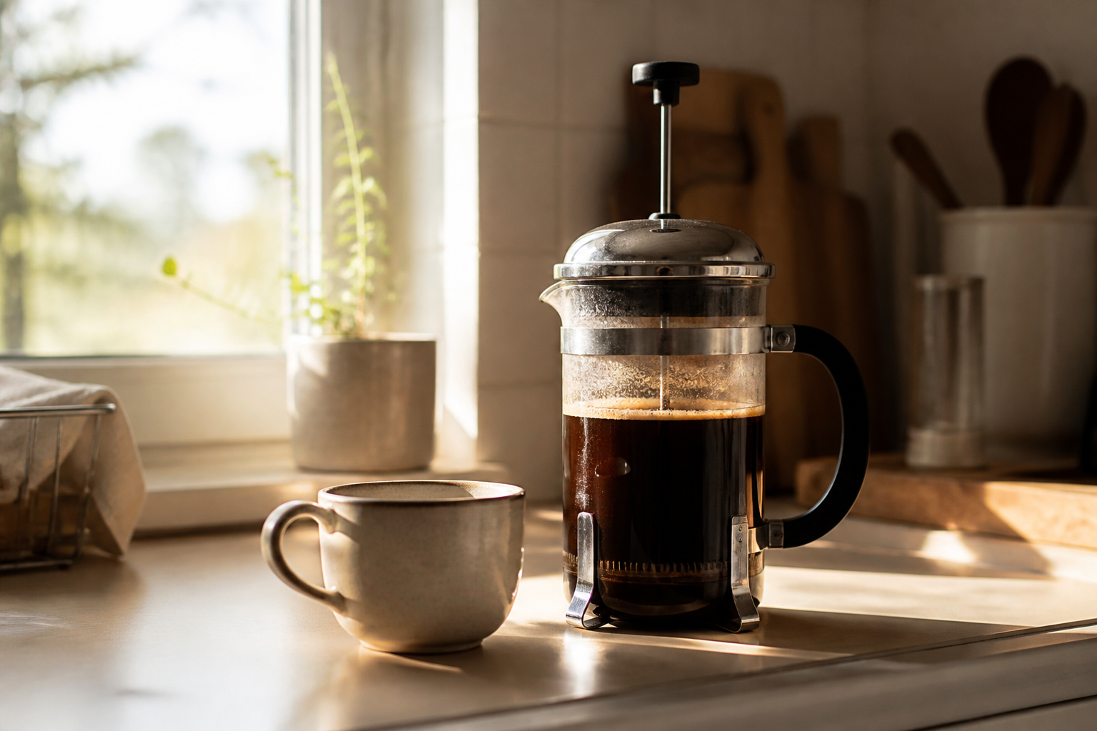 Evde French Press ile Kahve Nasıl Demlenir?