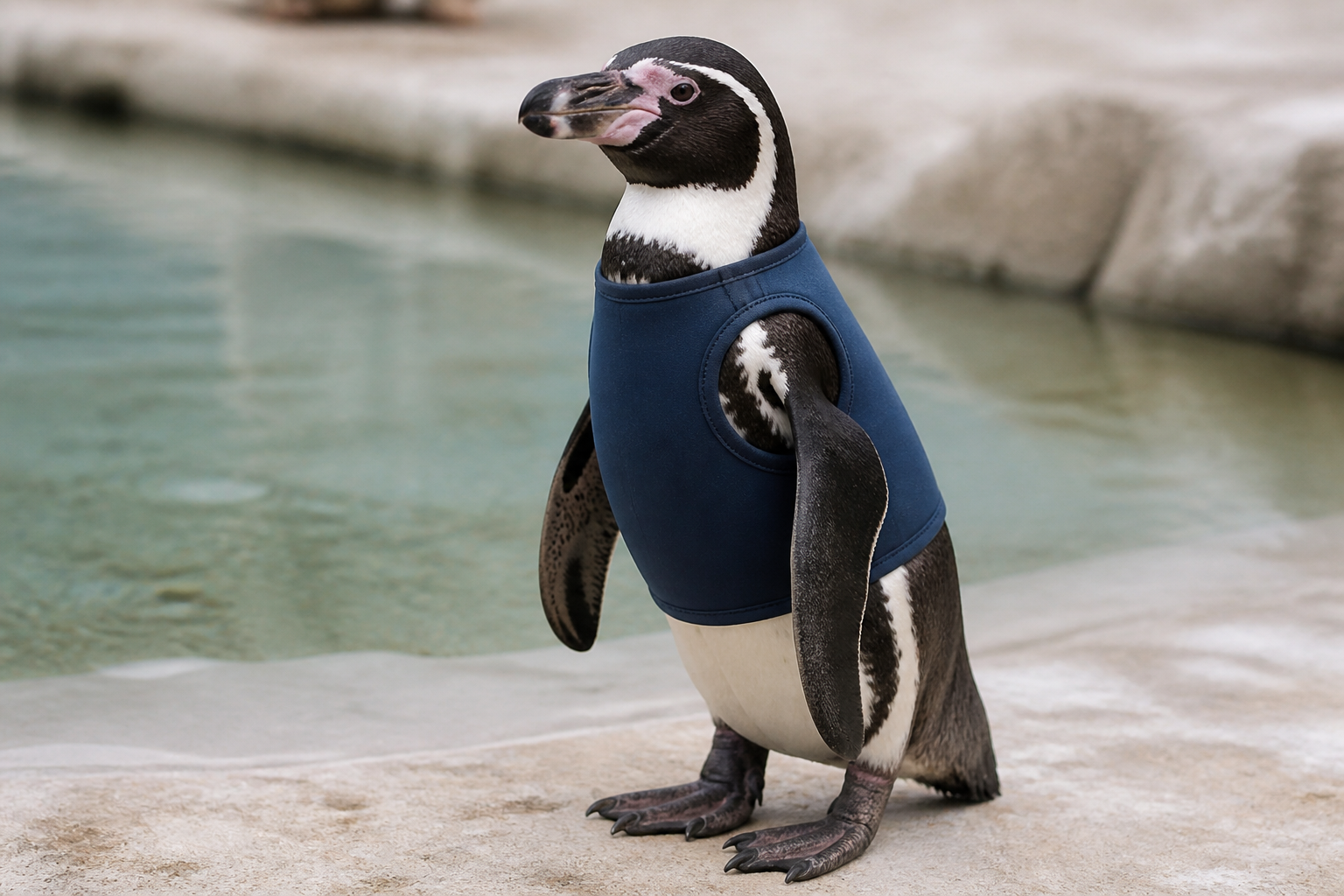 Şili'de Yaralı Humboldt Penguenlerine İyileşme Sürecinde Özel Yelek Giydiriliyor